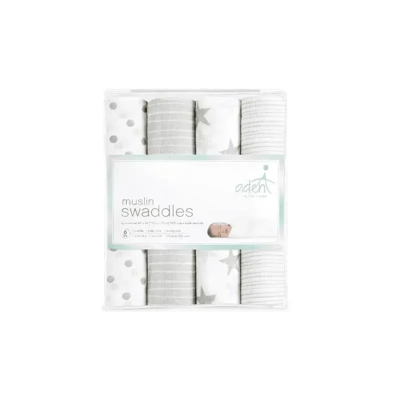 Aden   Anais Muslin Swaddle Dusty, 4-Pack