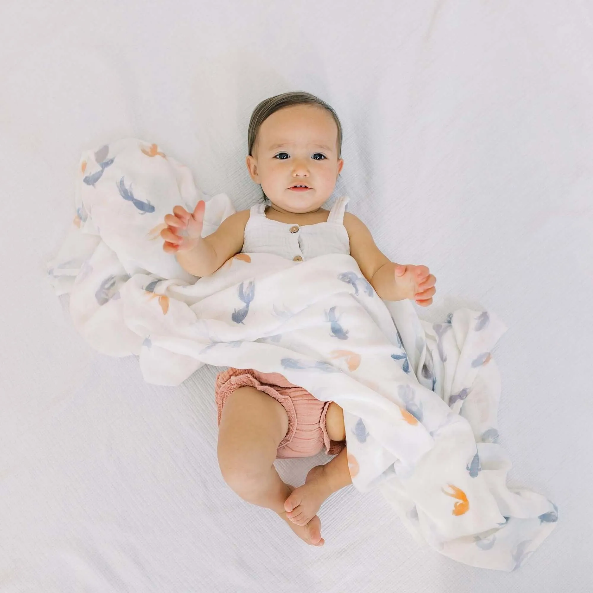 ADEN   ANAIS Silky Soft Swaddle (3 Pk) - Koi Pond