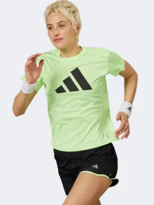 Adidas Run It Women Running T-Shirt Grey Spark