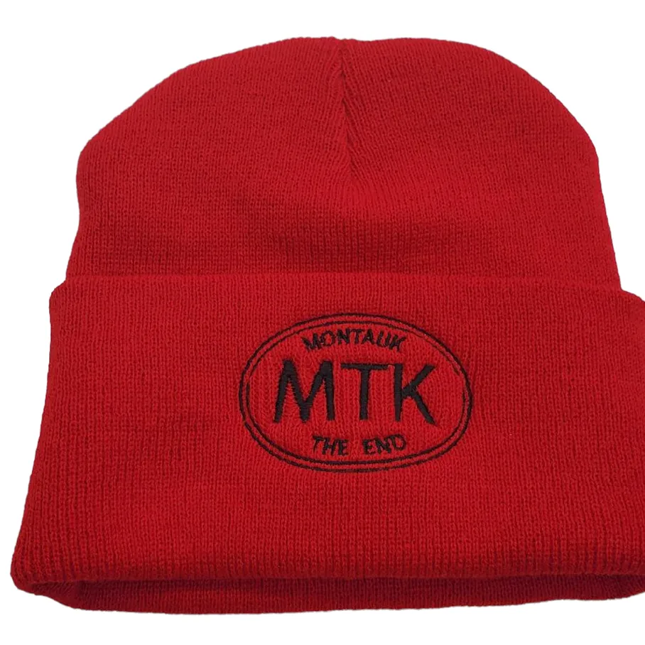 Adult Unisex Embroidered MTK Montauk The End Beanie