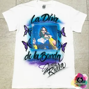 Airbrush Jenni Rivera Shirt Design