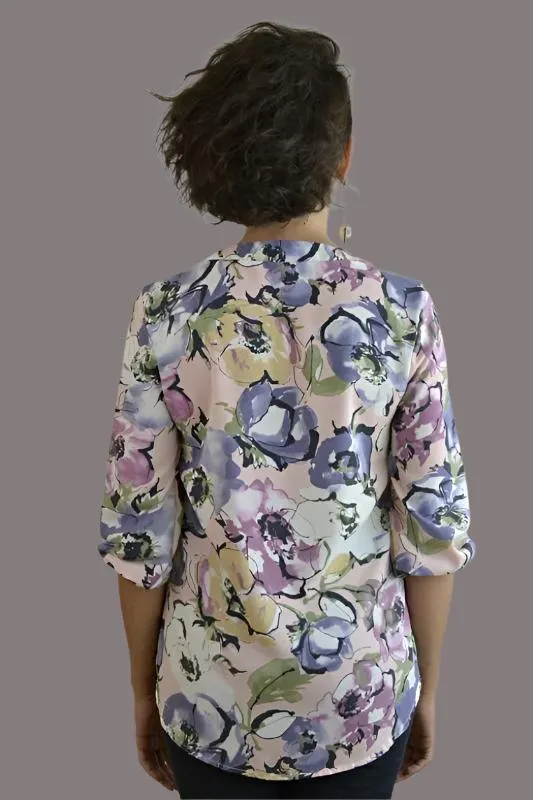 Amy's Garden Floral Blouse - Blush