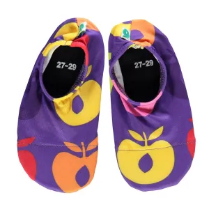 Bathing shoes for children with retro apples