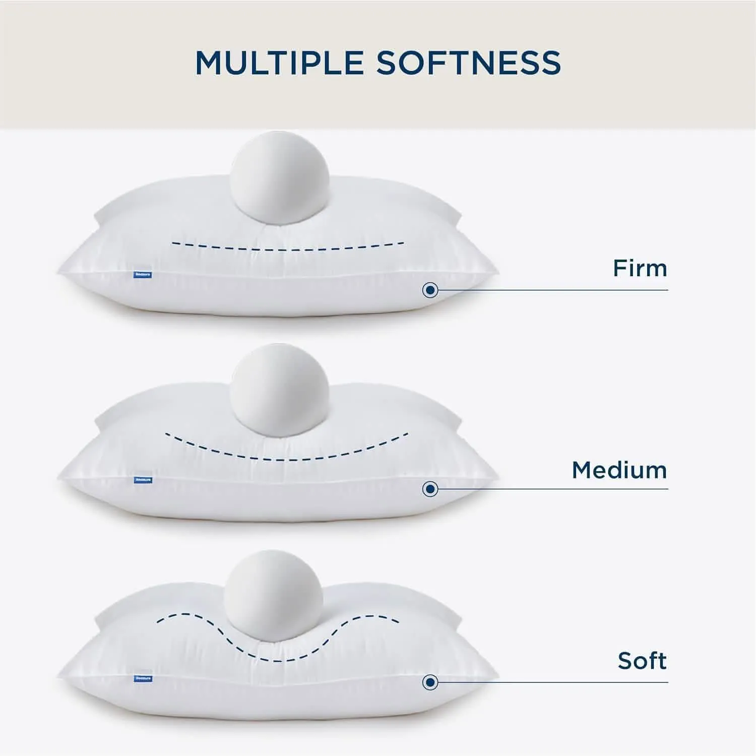 Bedsure  Firm Down Alternative Pillow