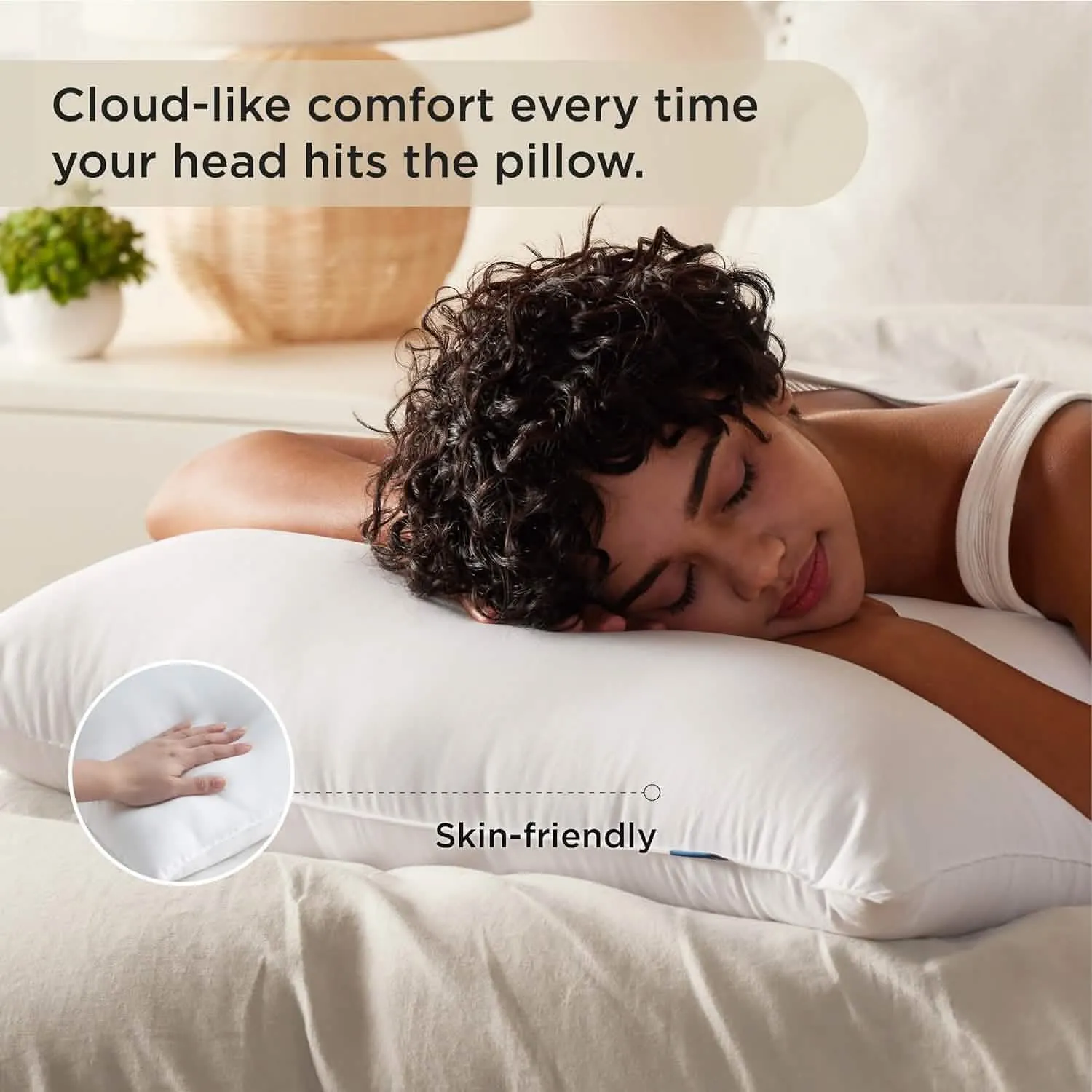 Bedsure  Firm Down Alternative Pillow