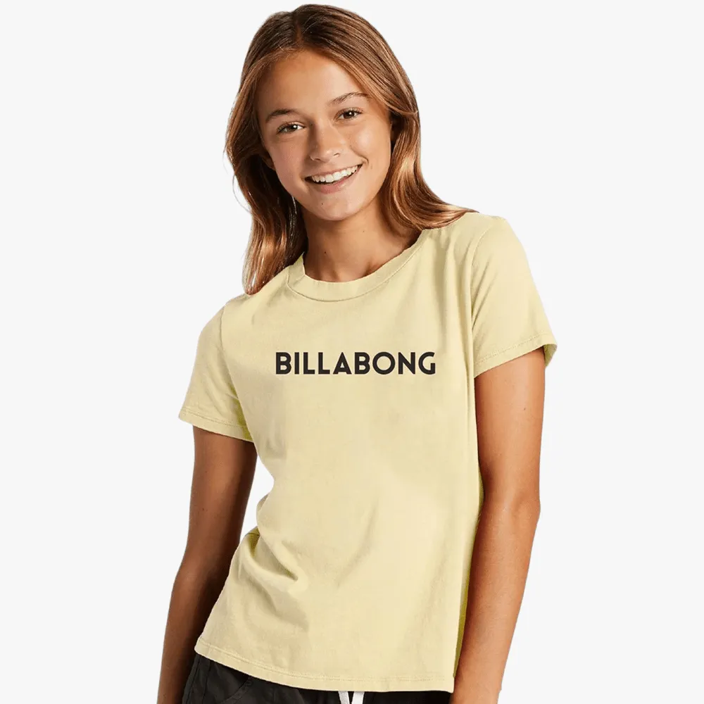 Billabong Girls Dancer Short Sleeve Tee Buttermilk