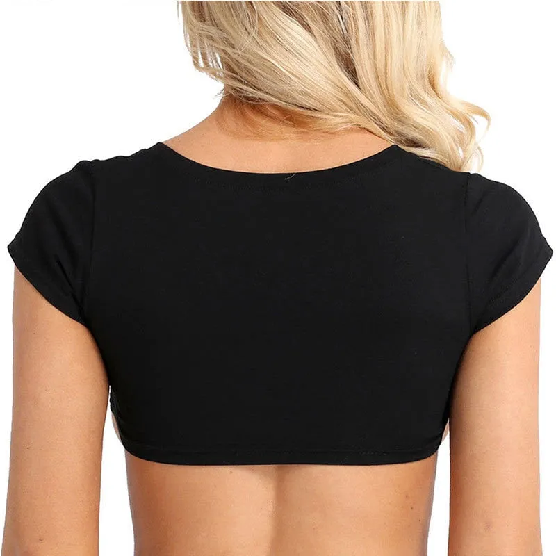 Black Short Crop Top