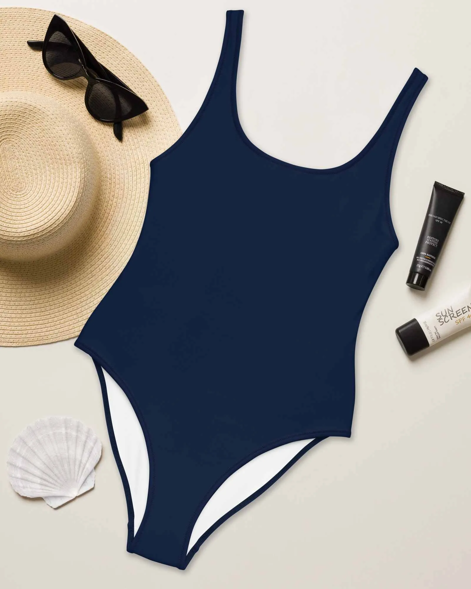 Blue One-Piece Swimsuit for Women