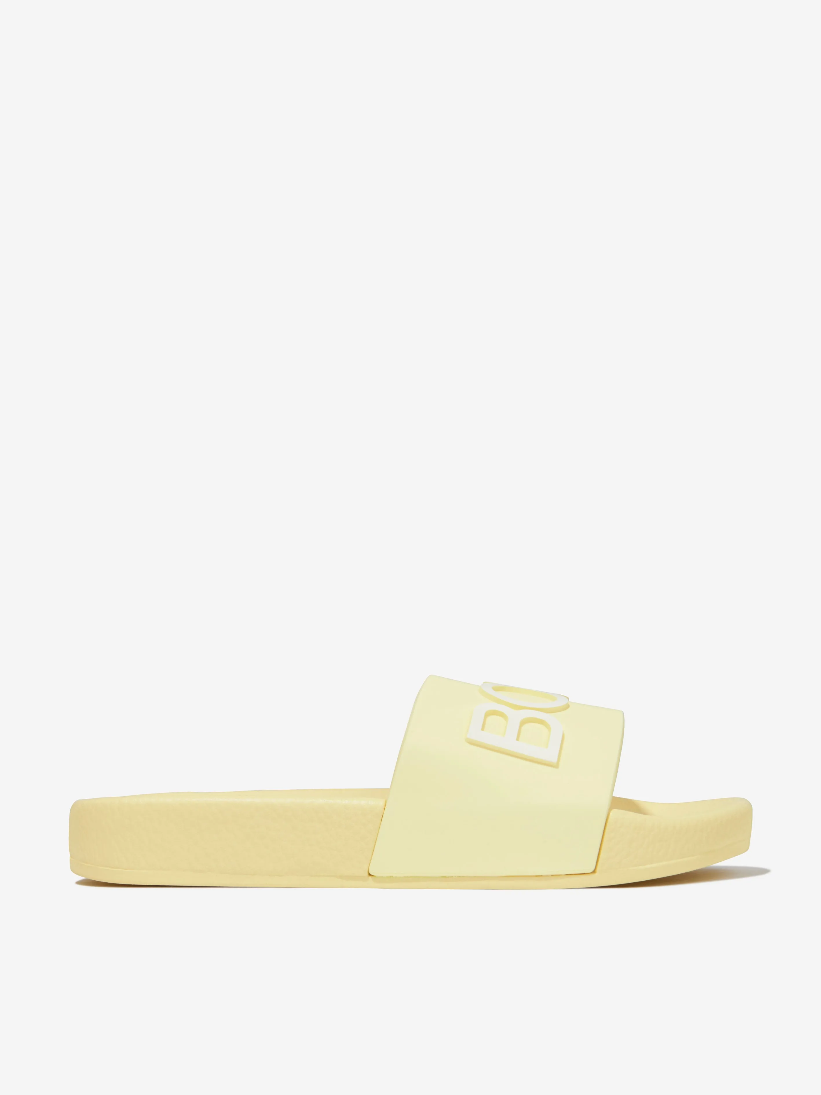 BOSS Boys Logo Sliders in Yellow