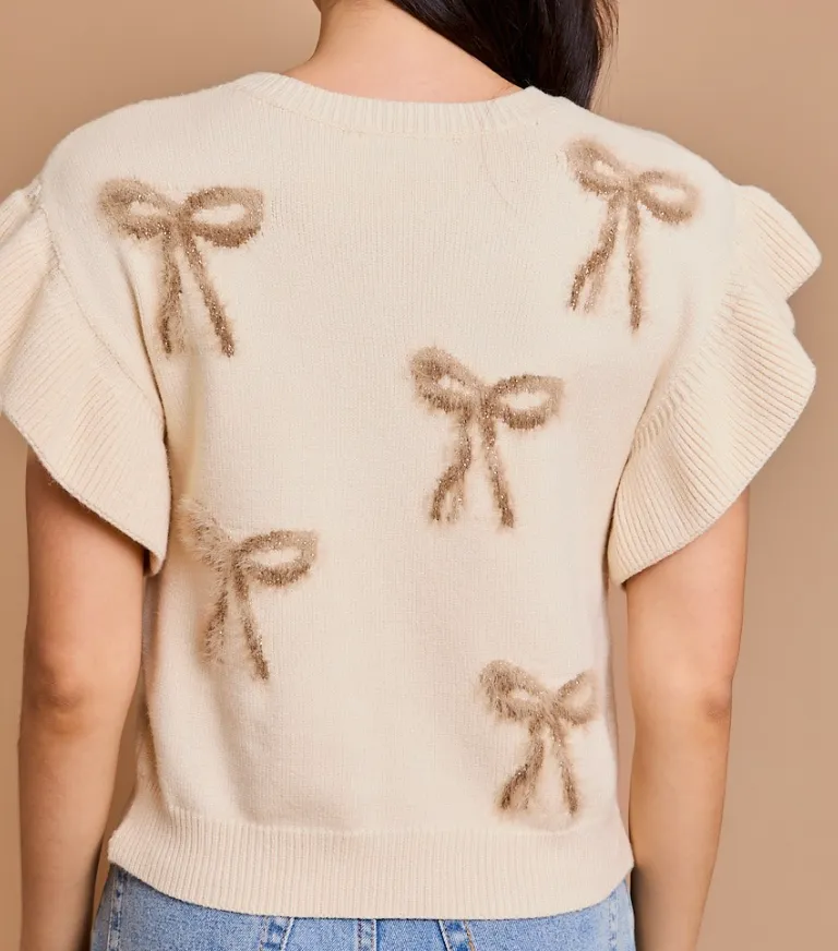 Bow Sweater - CREAM