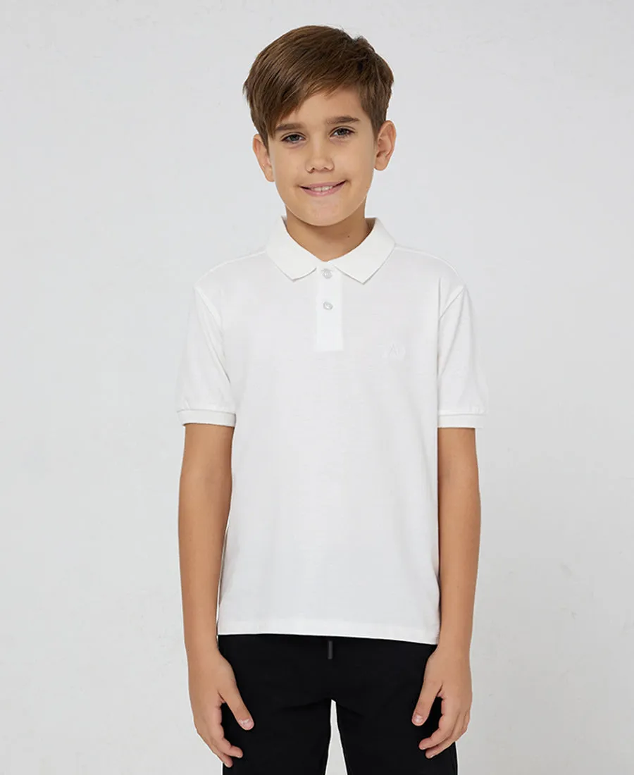 Boy's Polo Shirt Waterproof Popcorn Fabric