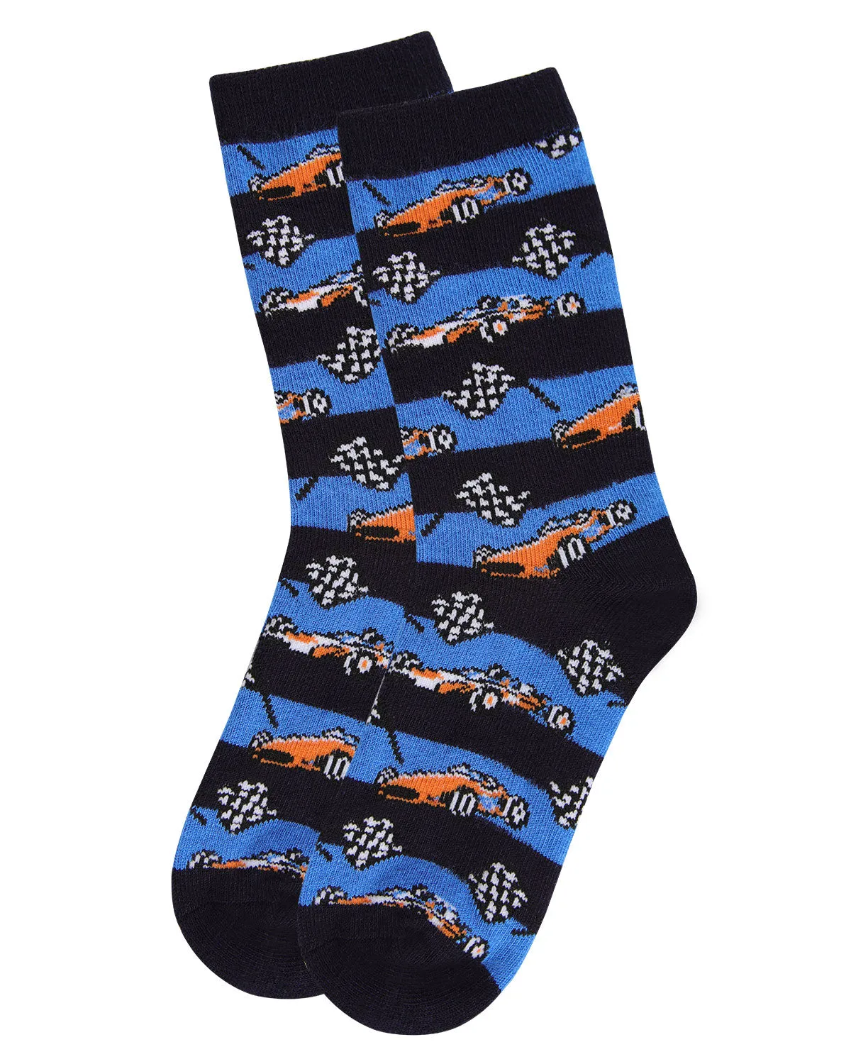 Boys' Race Car Rayon from Bamboo Crew Socks