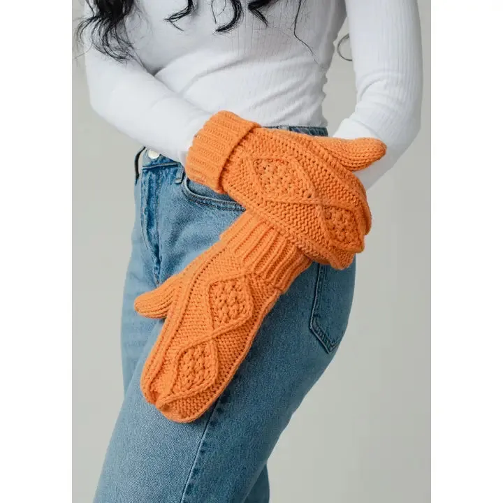 Cable Knit Mittens