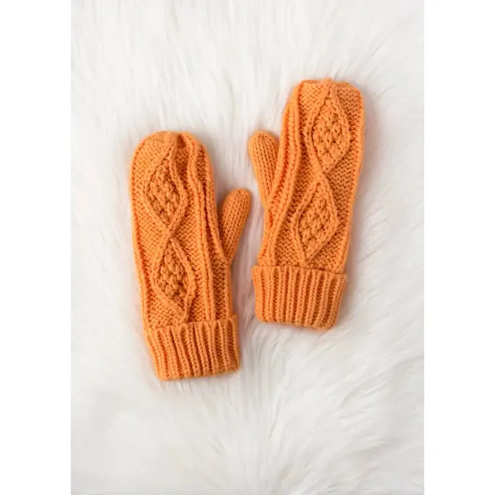 Cable Knit Mittens