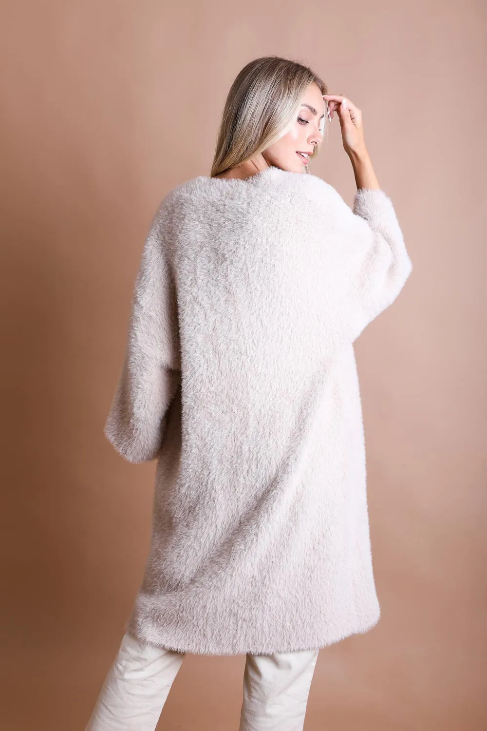 Cardigan - Mohair Beige