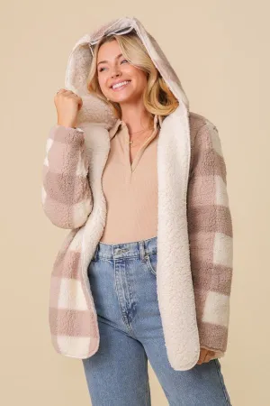 Cardigan - Plush Plaid