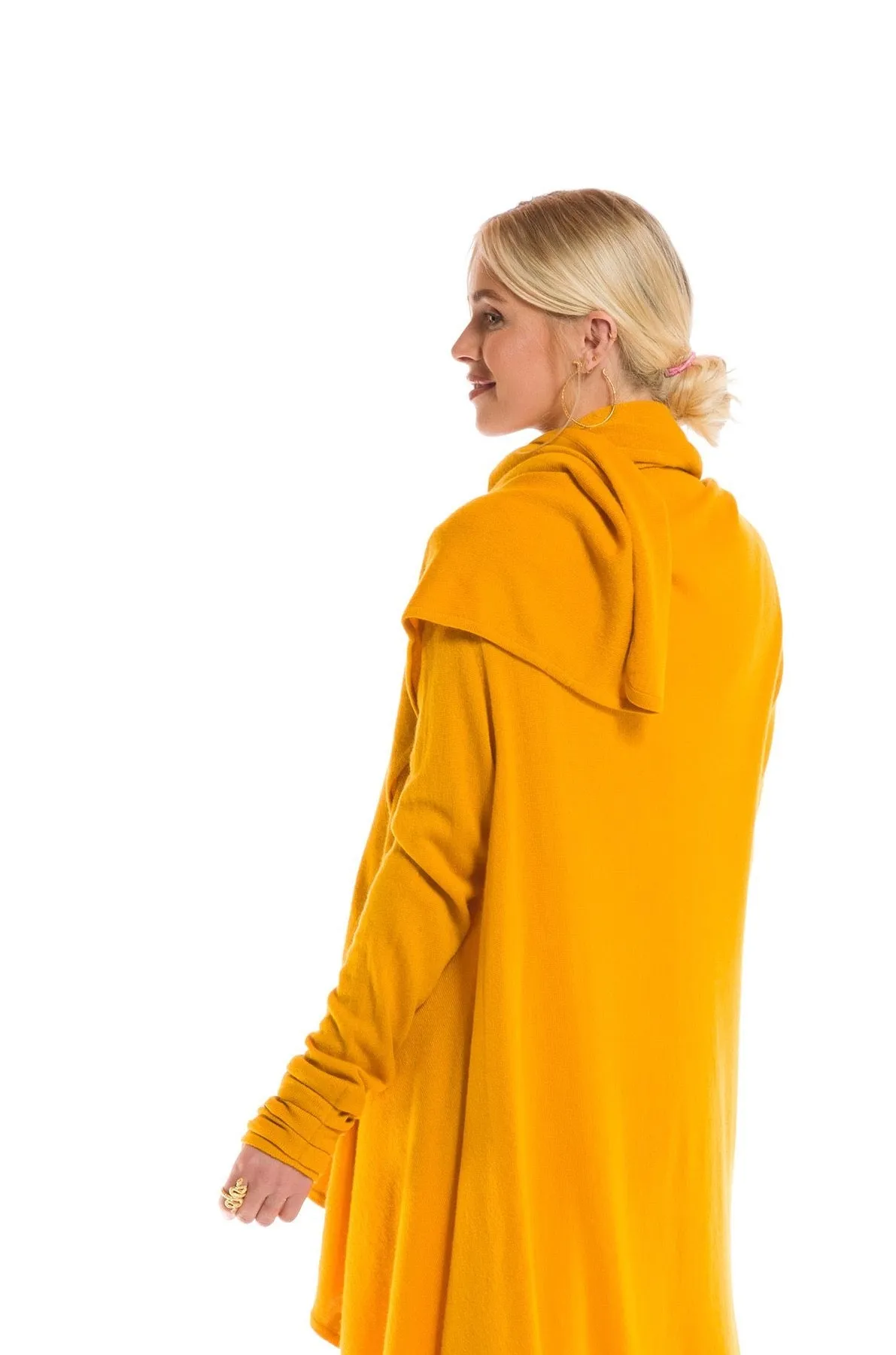 CASHMERE WATERFALL JACKET TIBETAN YELLOW