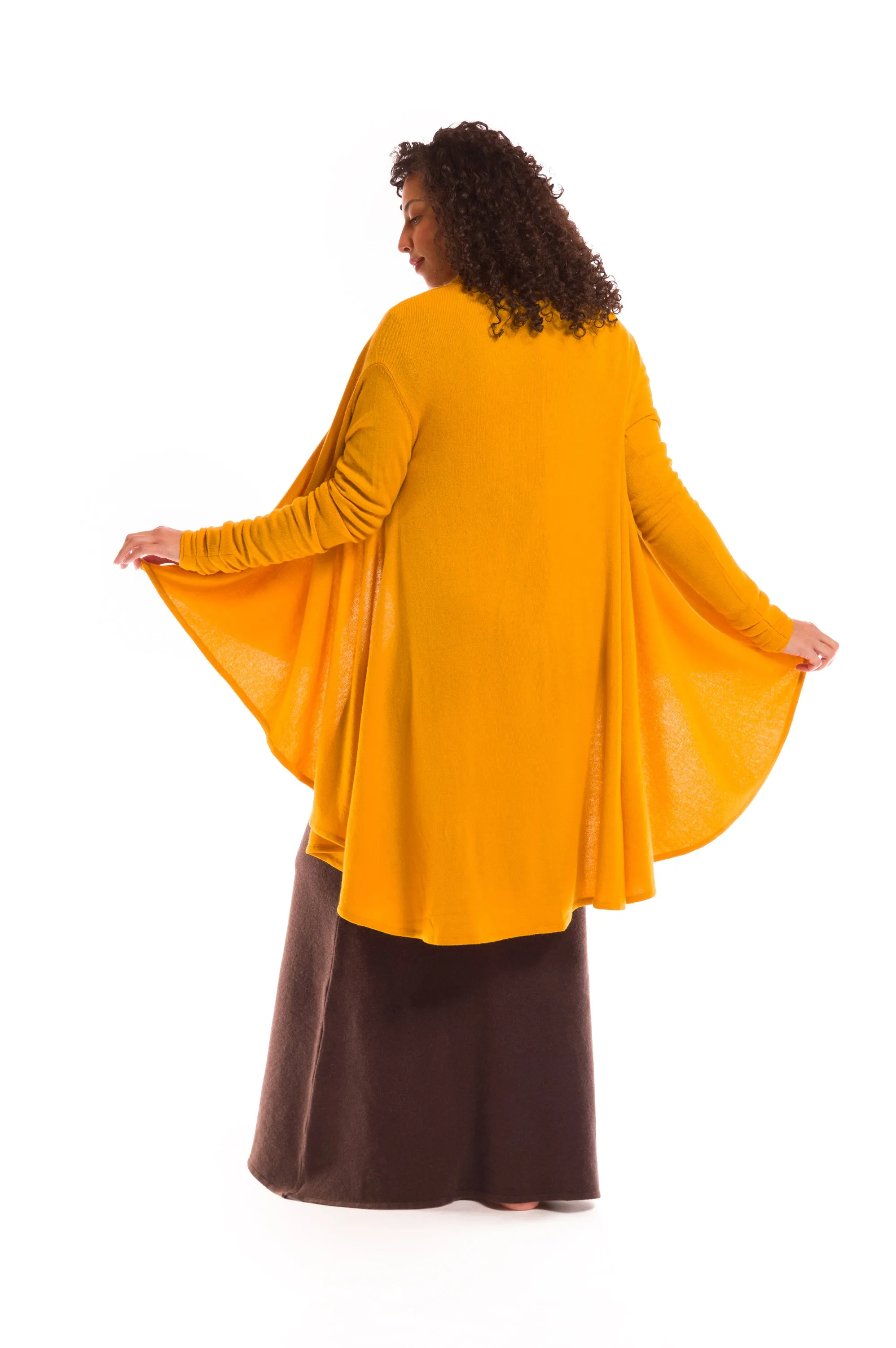 CASHMERE WATERFALL JACKET TIBETAN YELLOW