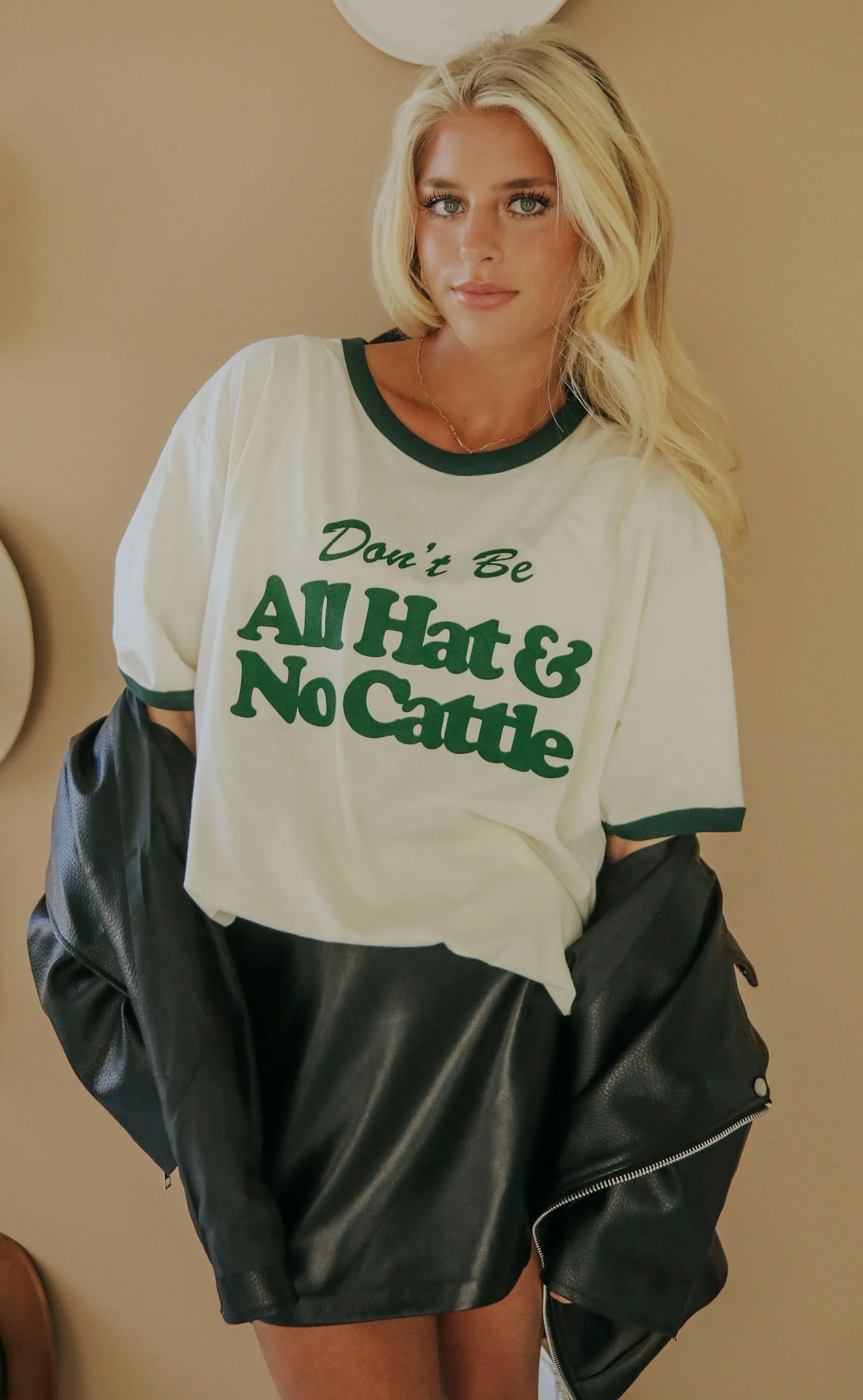 charlie southern: all hat no cattle ringer tee