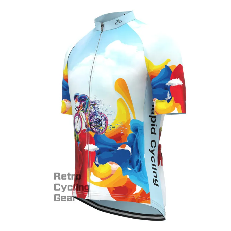 Colorful Ride Short Sleeves Cycling Jersey