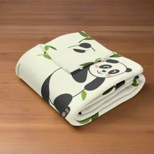 Cute Panda Bear Cubs Fleece Throw Blanket for Toddlers, Kids & Pets – Soft, Cozy, and Durable 30x40” Blanket