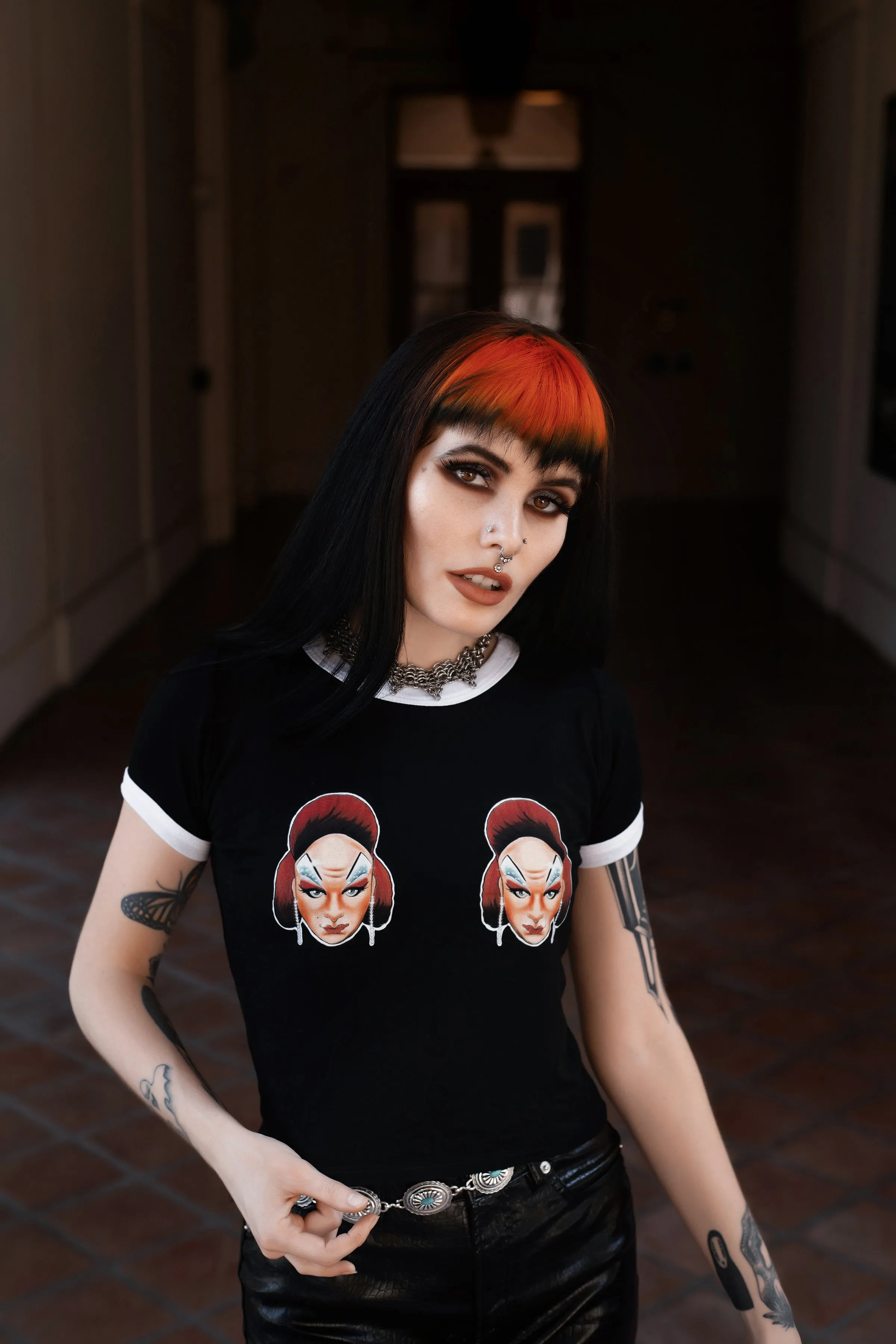 Divine Boobs- Ringer Tee