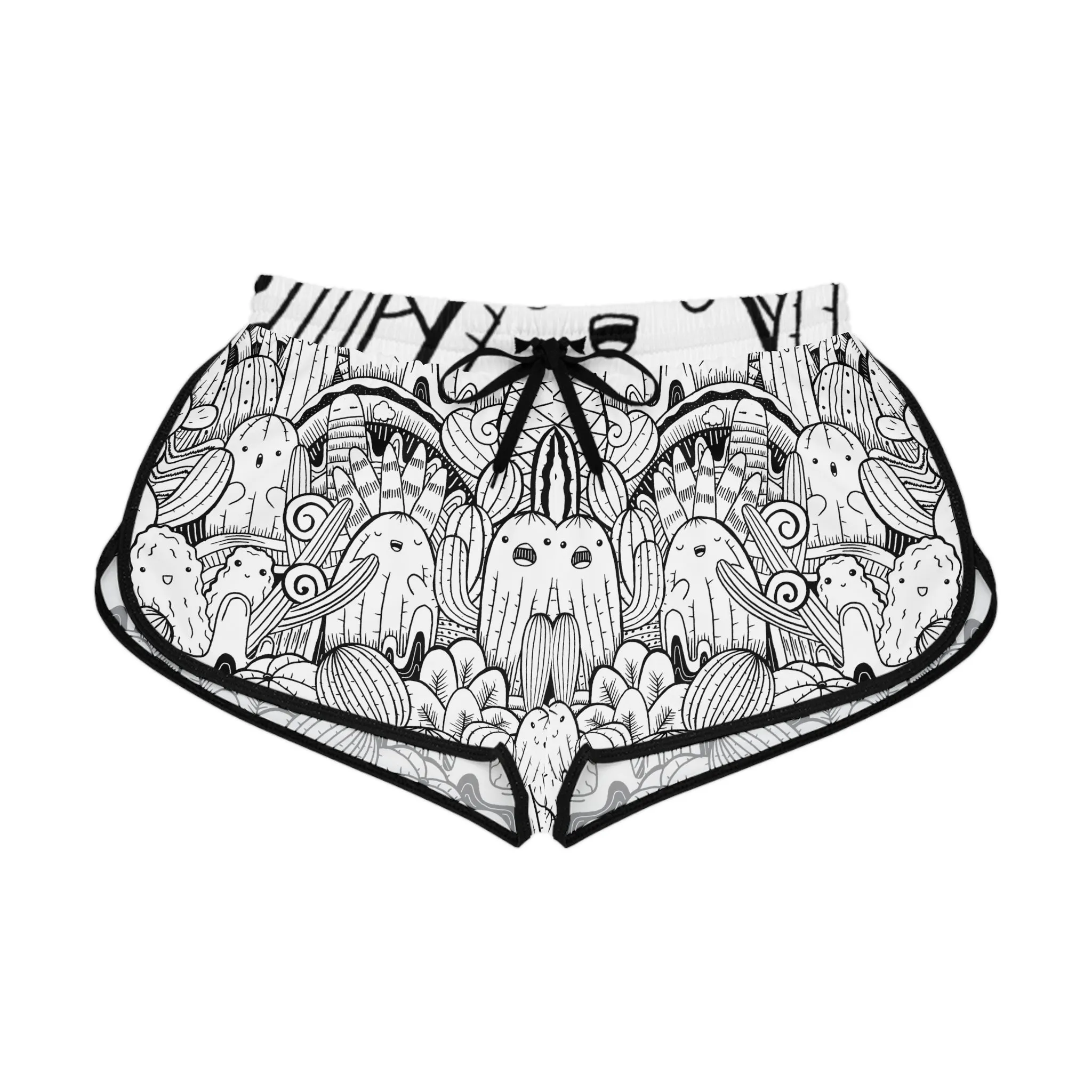 Doodle Cactus - Inovax Women's Relaxed Shorts