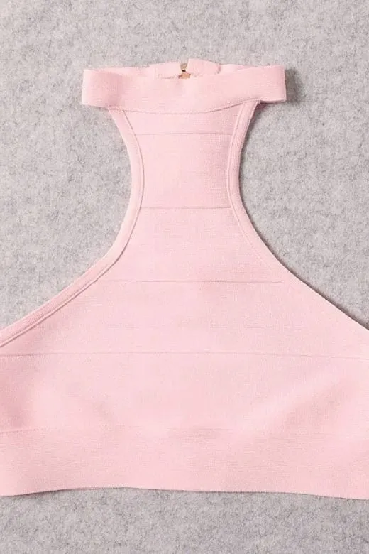 Elli Bandage Crop Top - Dusty Pink