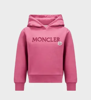 Embroidered Logo Hoodie Pink