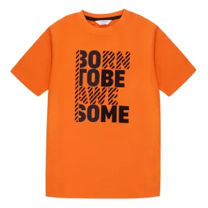 FB-3136 Orange T-Shirt - Born To Be Awesome