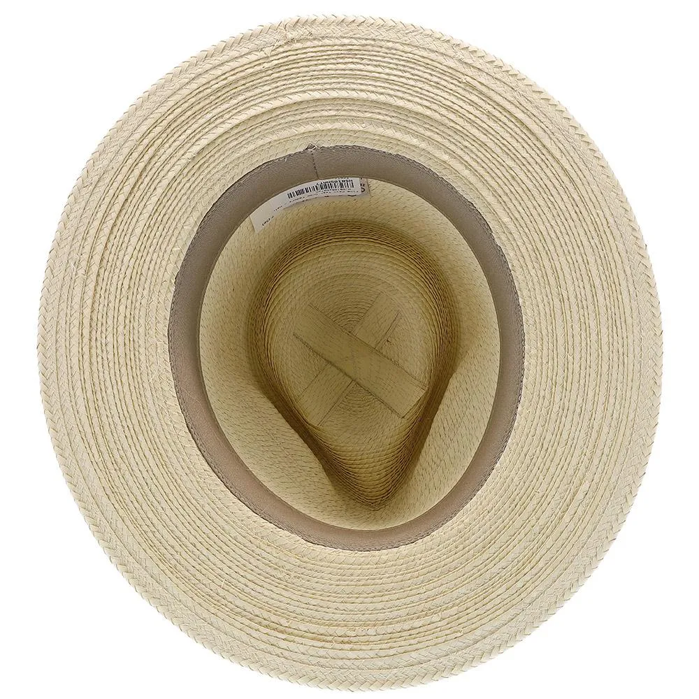 Fine Palm Tear Drop Fedora - Natural Hand Woven Guatemalan Fine Palm Hat