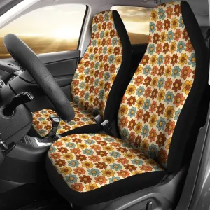 Flower Power Car Seat Covers, Retro Car Seat Covers, Retro Car Accessories