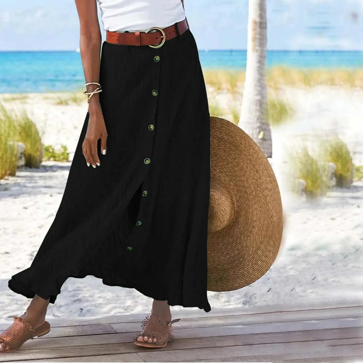 Glow Chic's A-Line Long Skirt