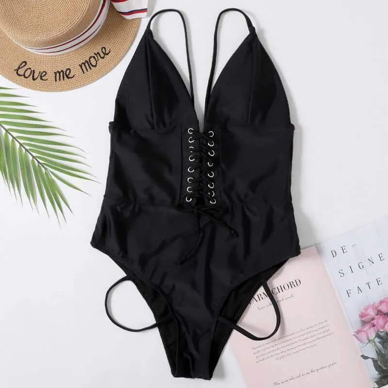 Glow Chic's One-Piece Black Eyed Swimwear