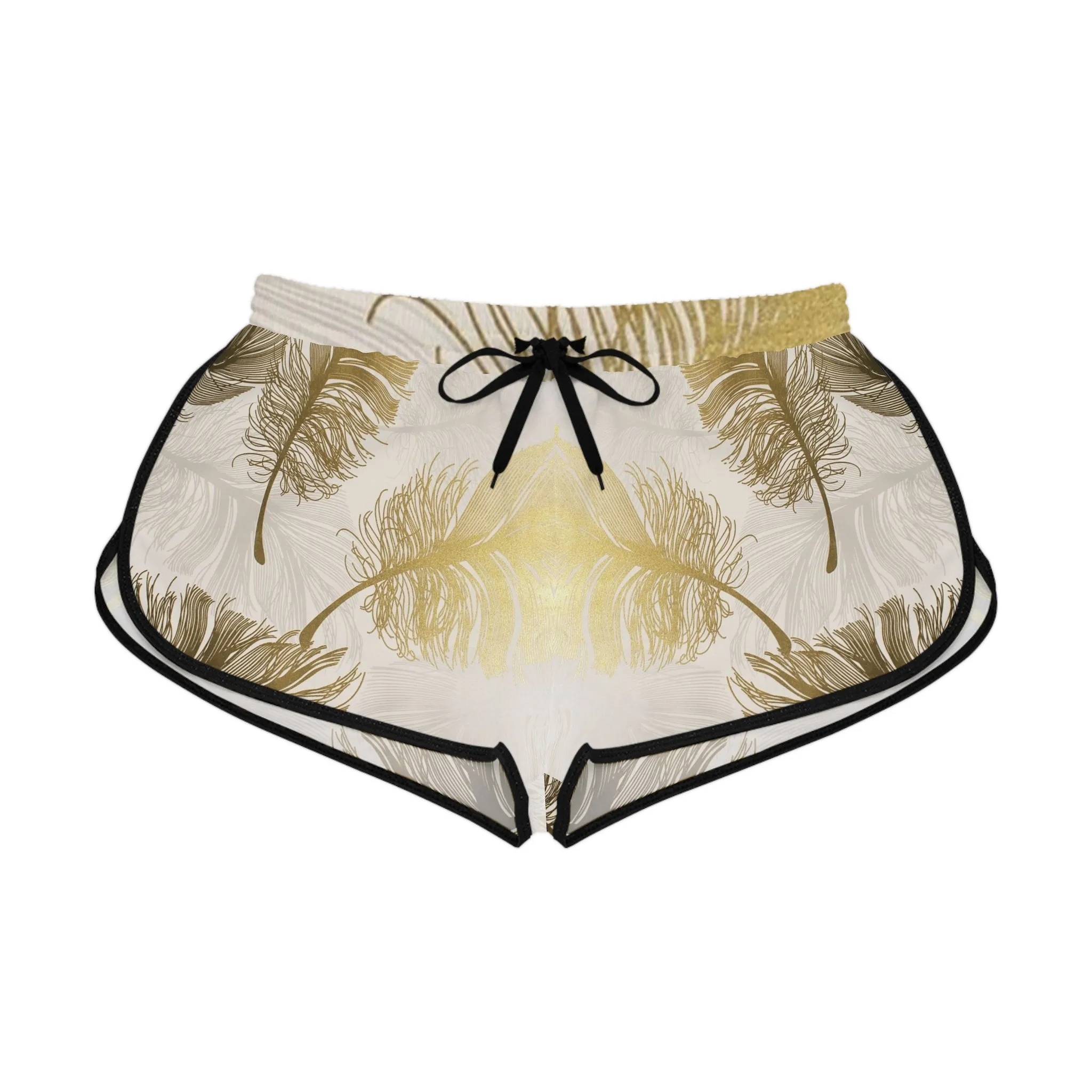 Golden Feathers - Inovax Women's Relaxed Shorts