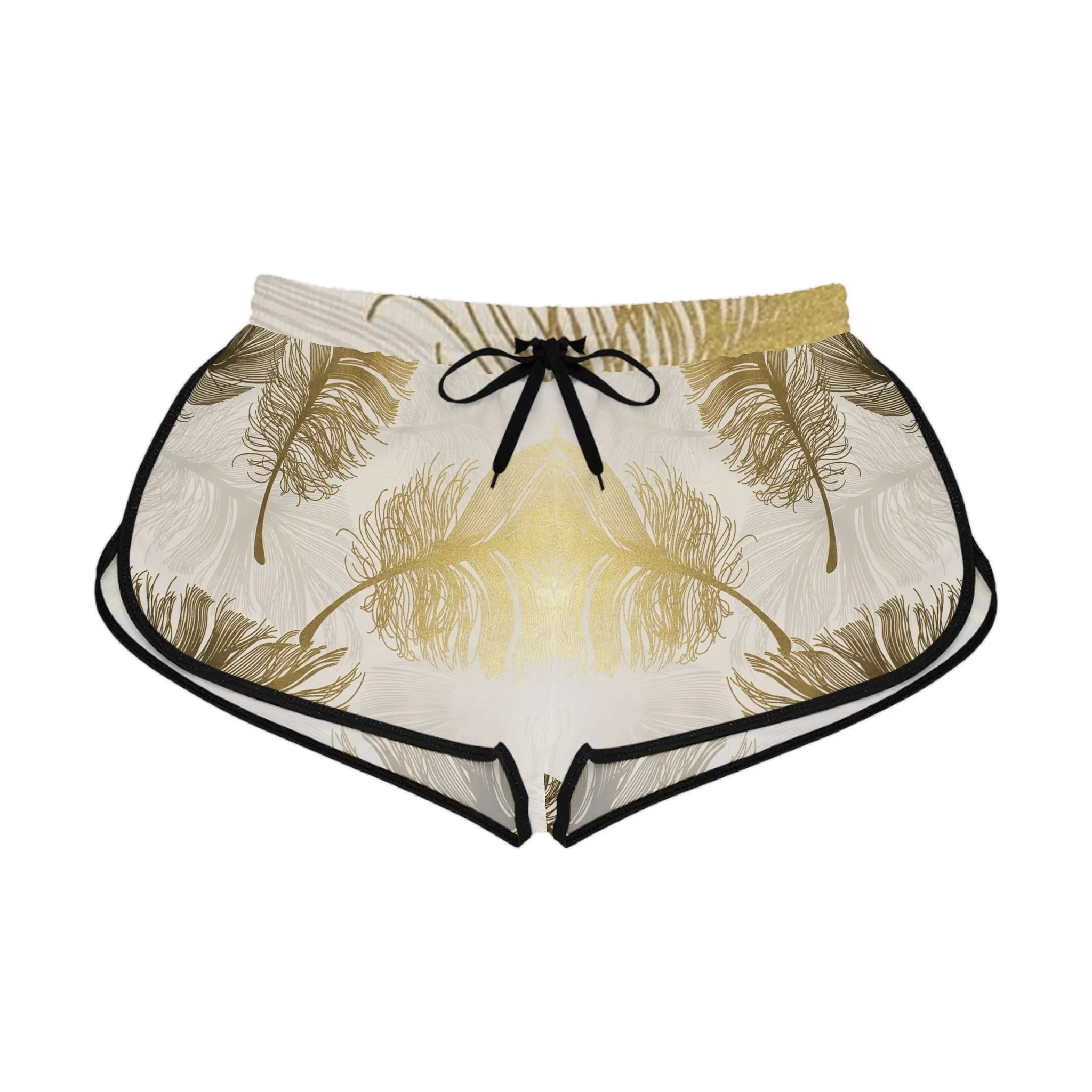 Golden Feathers - Inovax Women's Relaxed Shorts