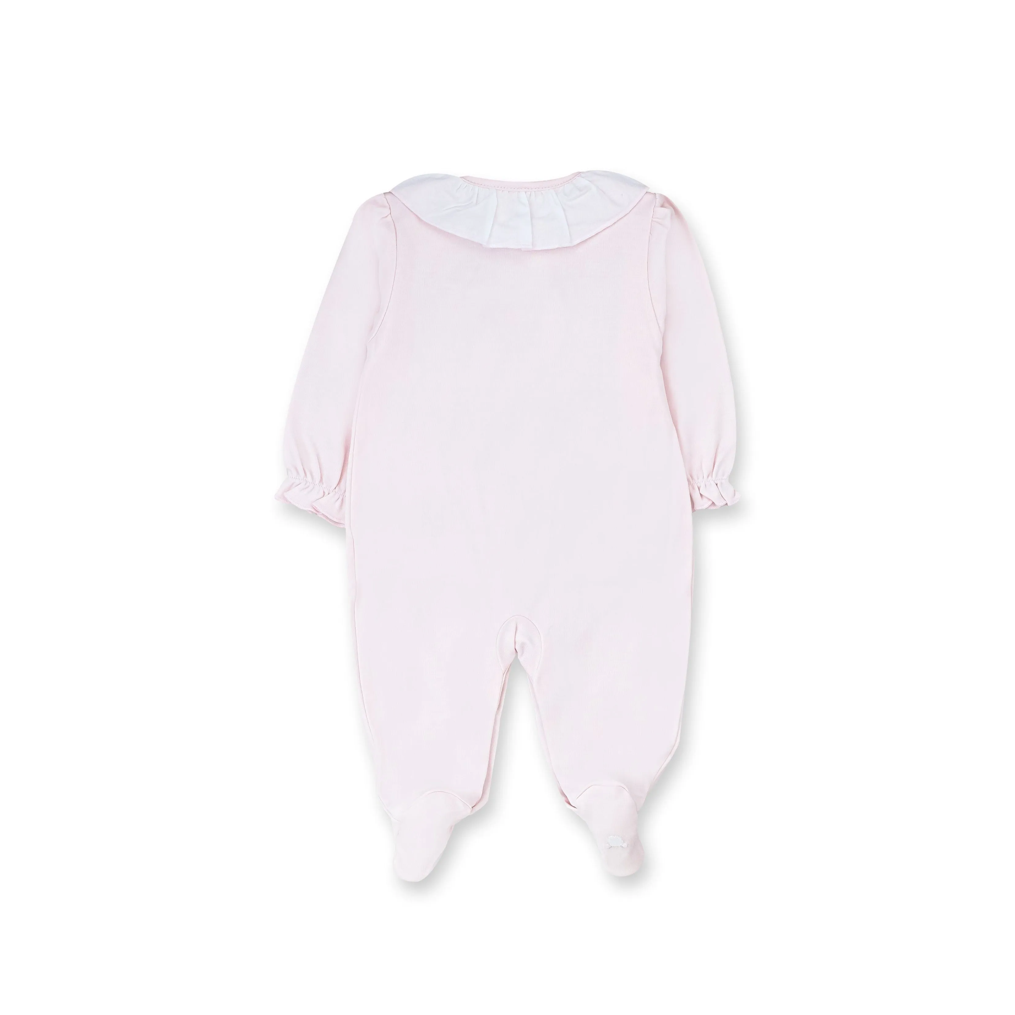 Hello World Pima Cotton Playsuit, Pink