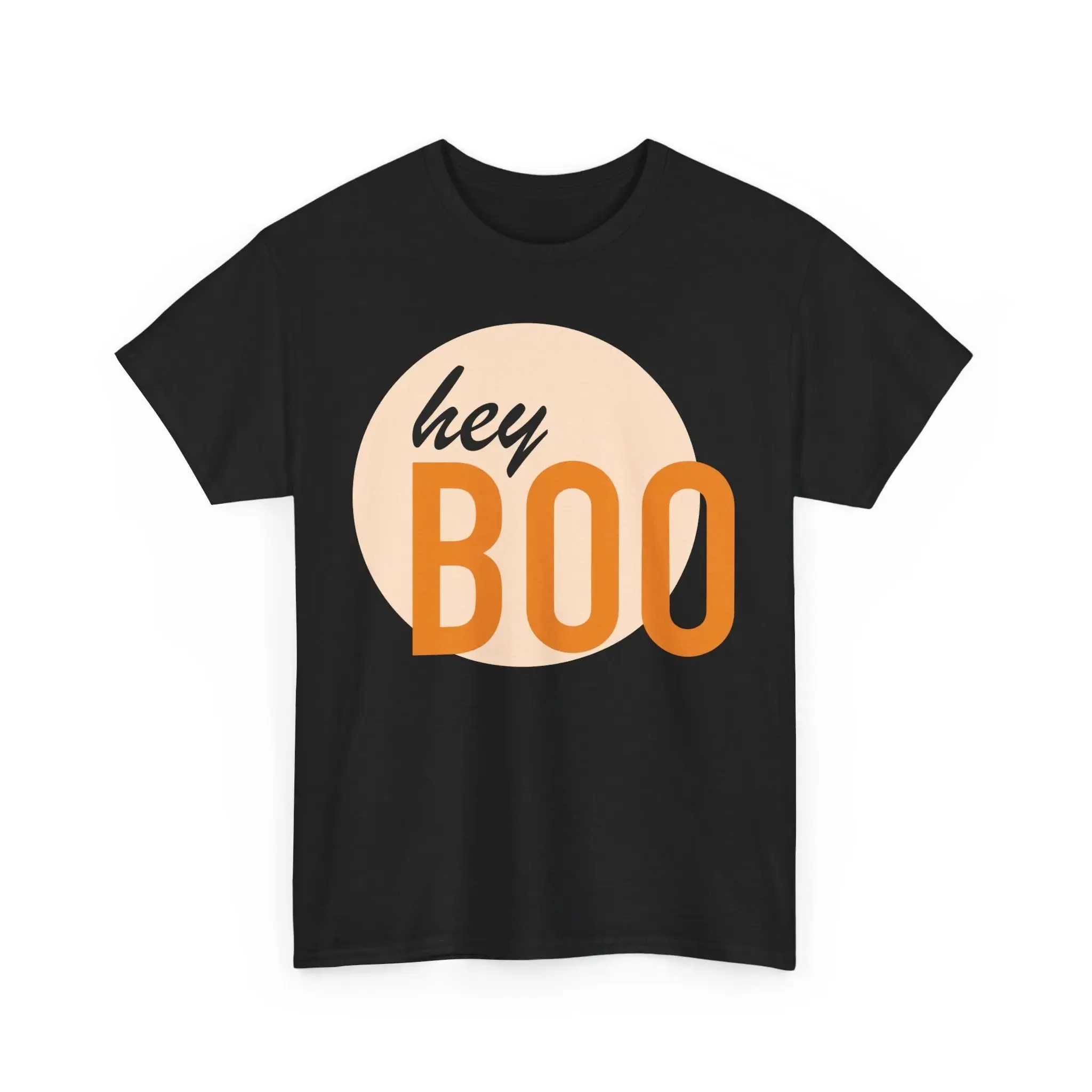 Hey Boo Halloween Tee Unisex Cotton T-shirt