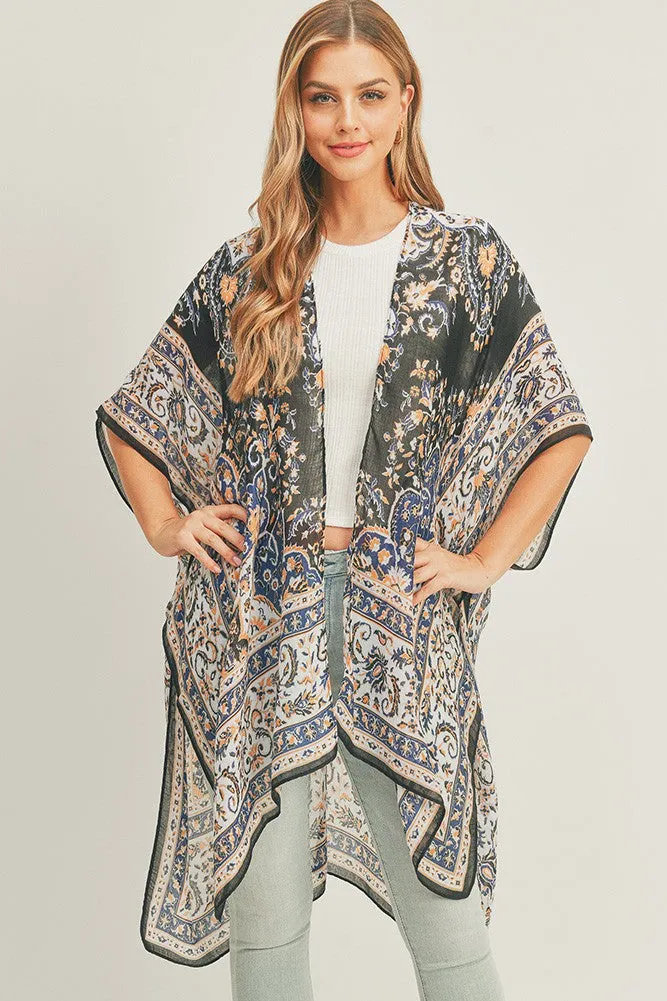 Kimono Boho Pattern Print