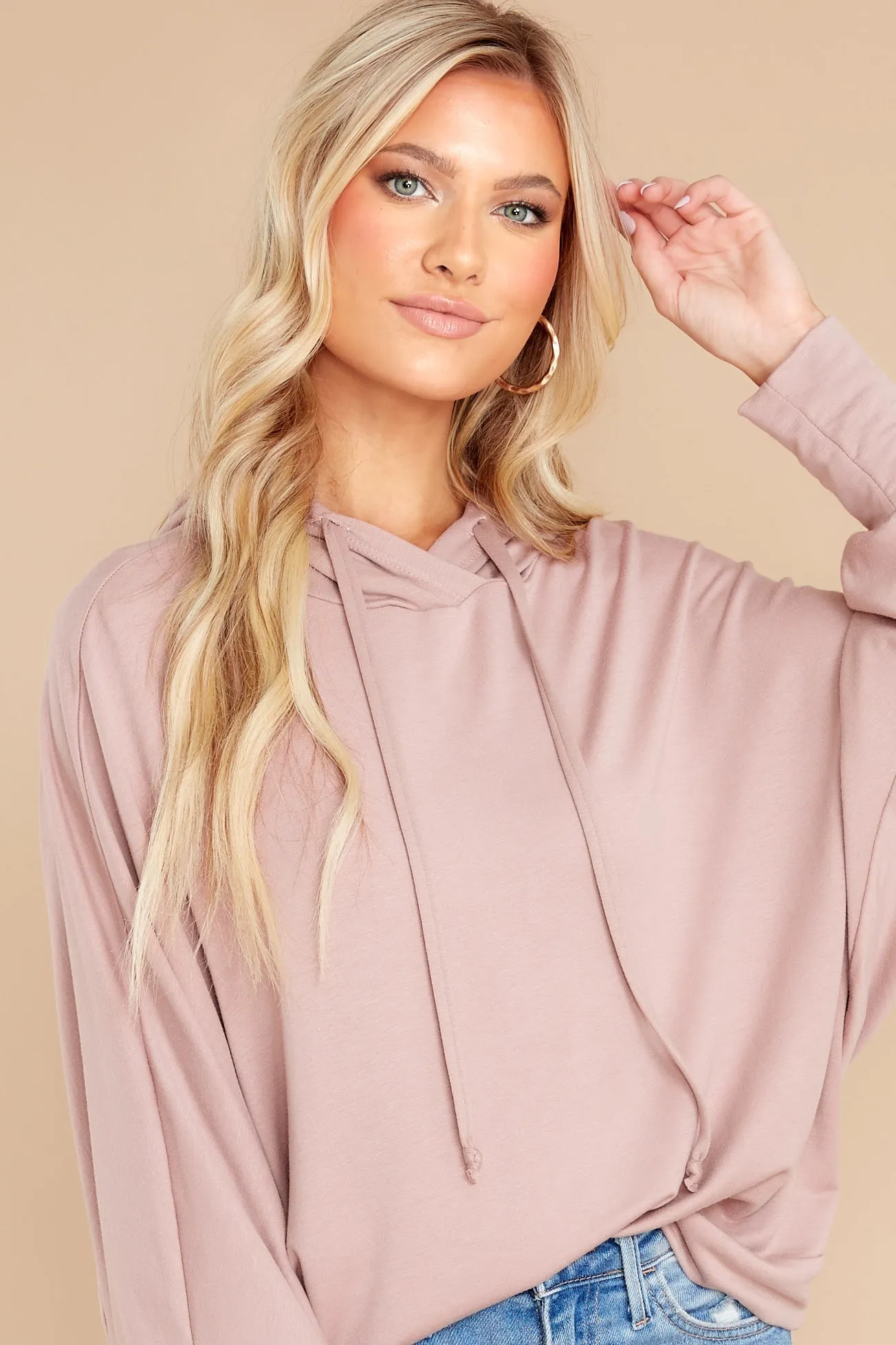 Meet At The Movies Blush Hoodie