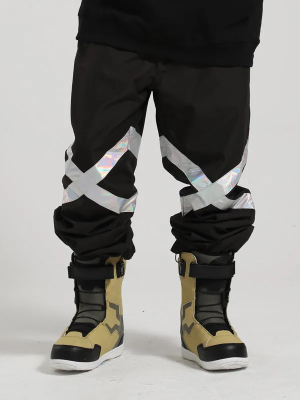 Men's Gsou Snow Elastic X Reflective Snowboard Pants