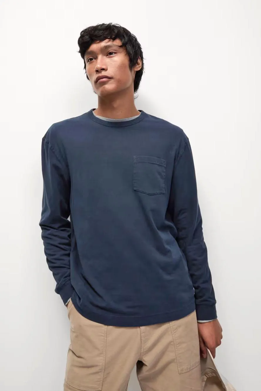 Mens Pocket Long Sleeve T-Shirt