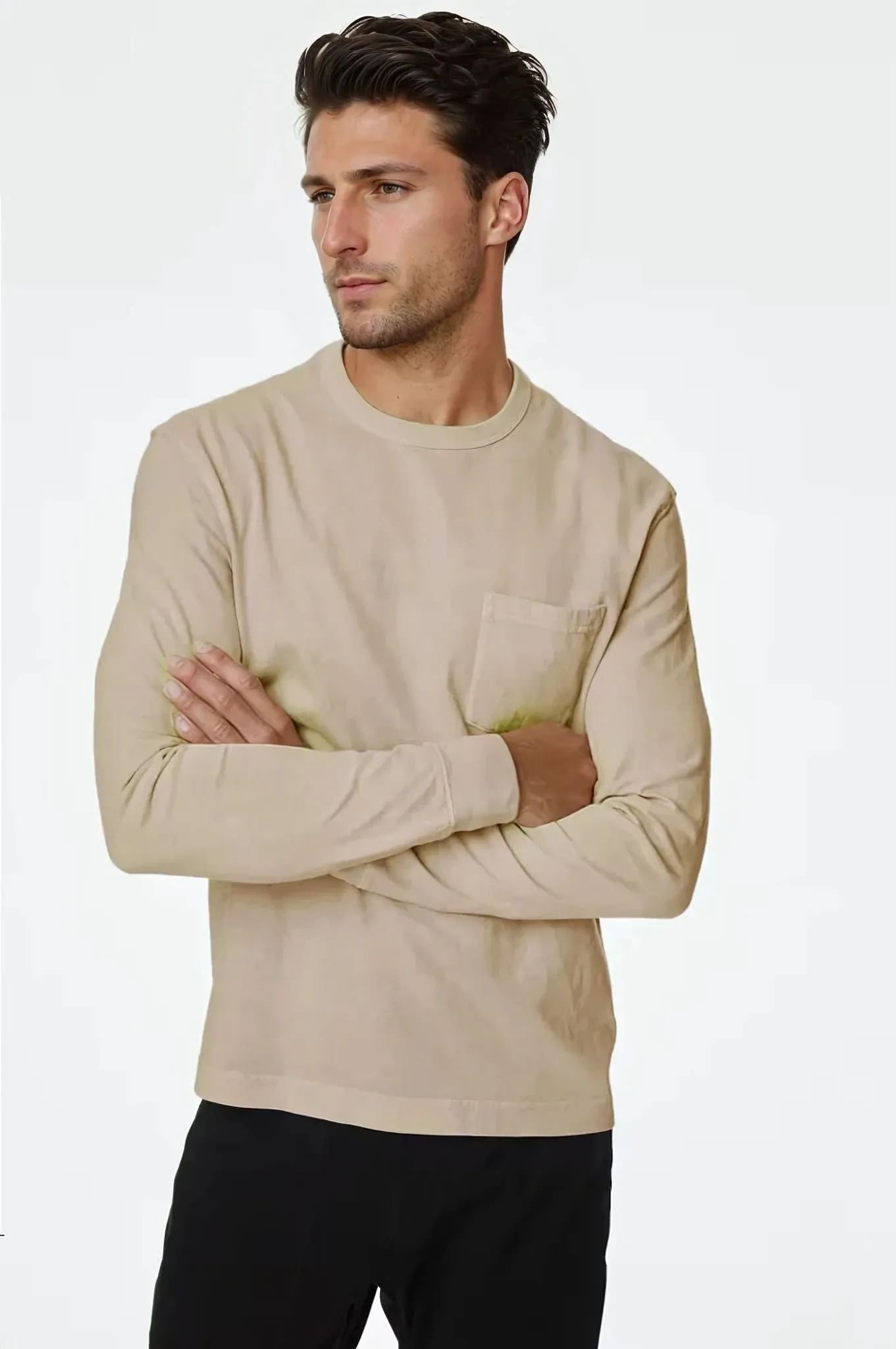 Mens Pocket Long Sleeve T-Shirt