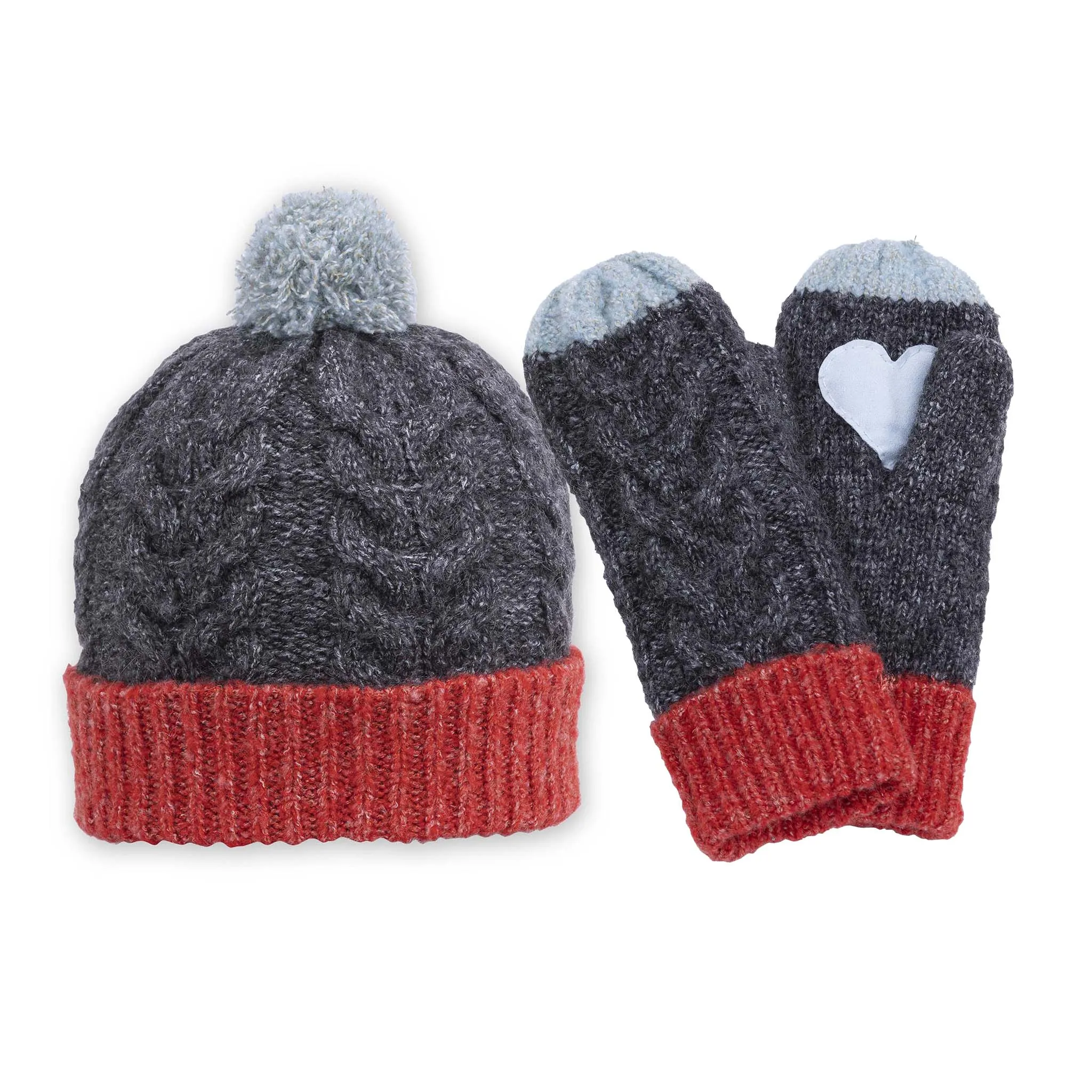 Minzy Beanie and Mitten Set