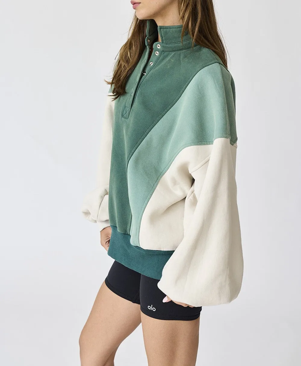 Oversized Colorblock Sweatshirt - 2 Colors!