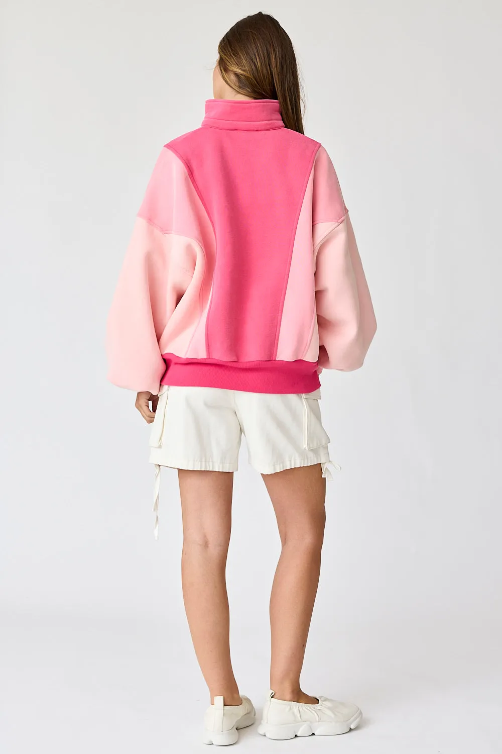 Oversized Colorblock Sweatshirt - 2 Colors!