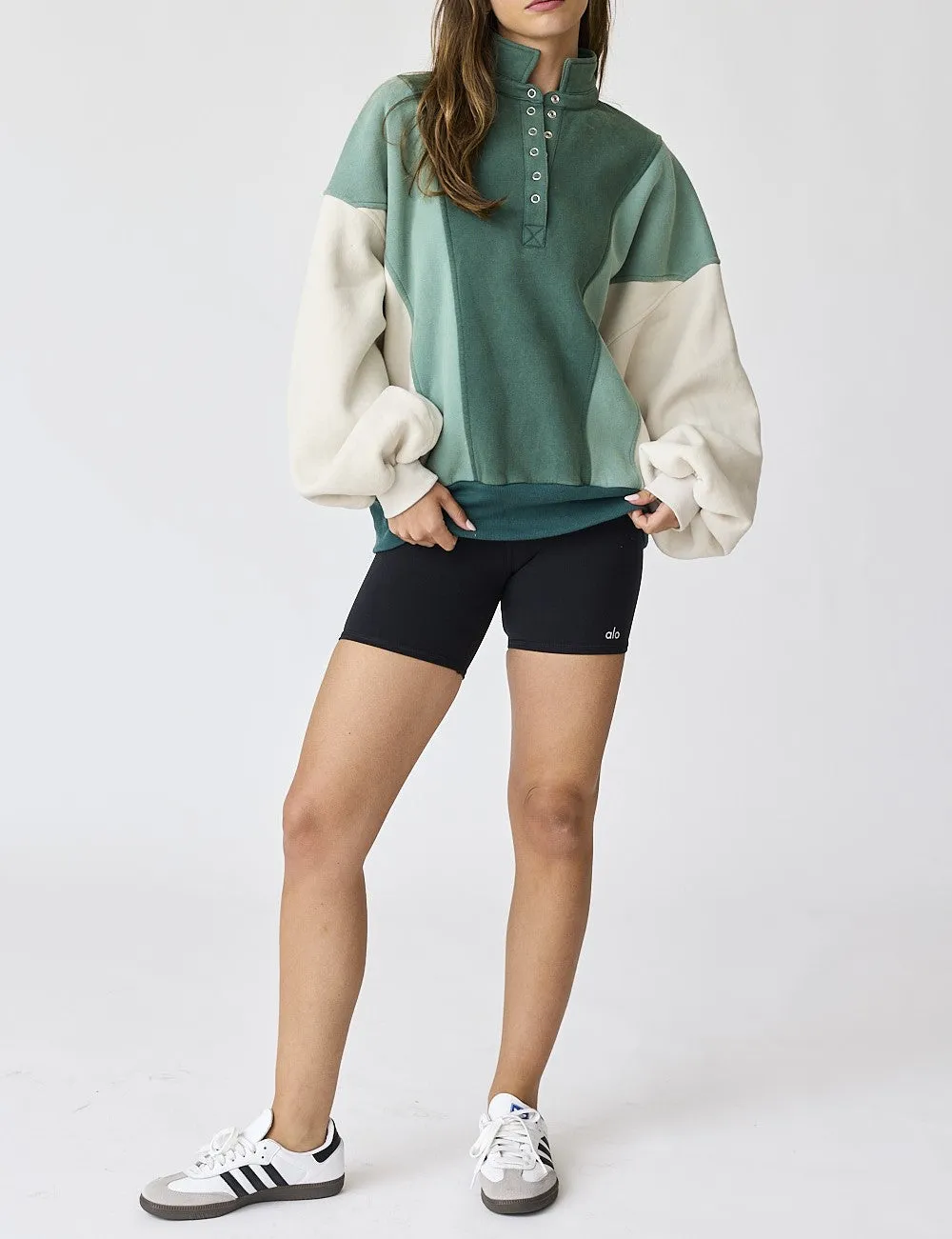 Oversized Colorblock Sweatshirt - 2 Colors!