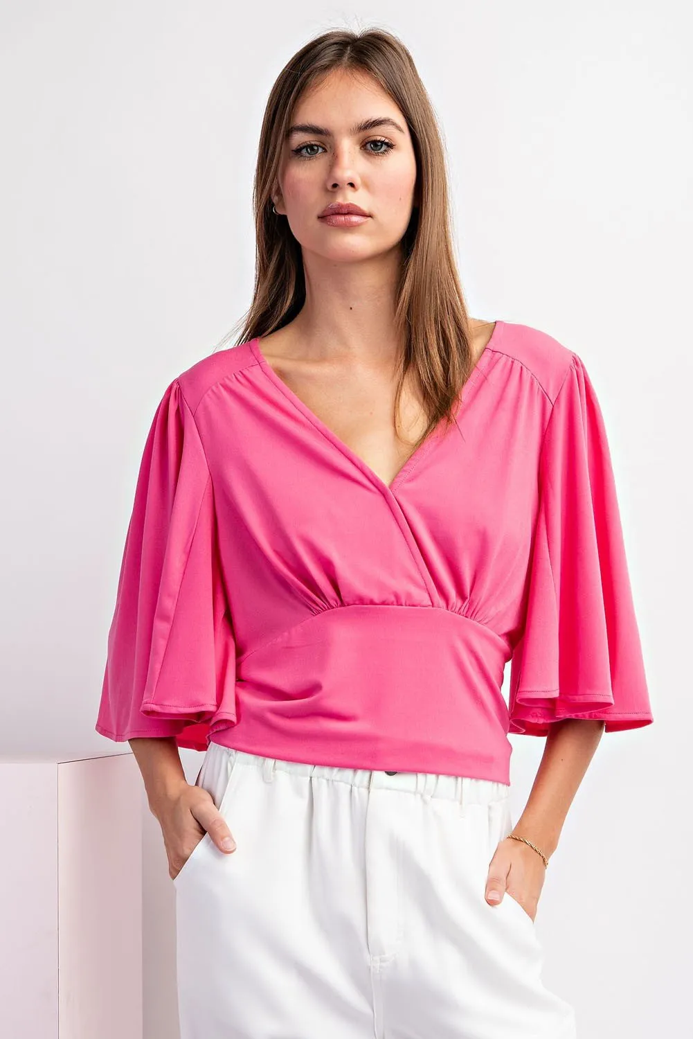 Pink Sassy Bell Top*