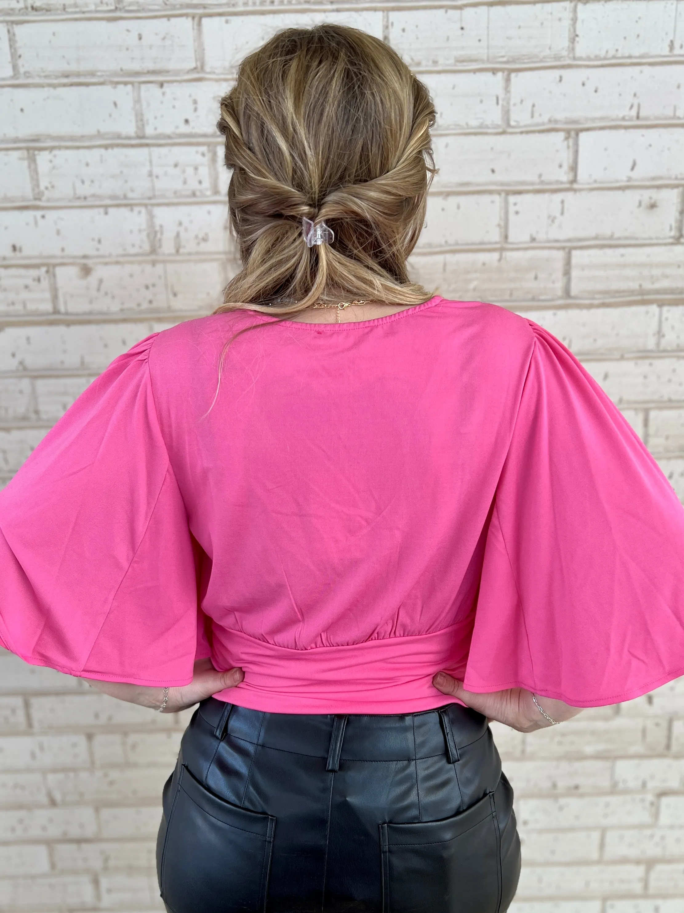 Pink Sassy Bell Top*