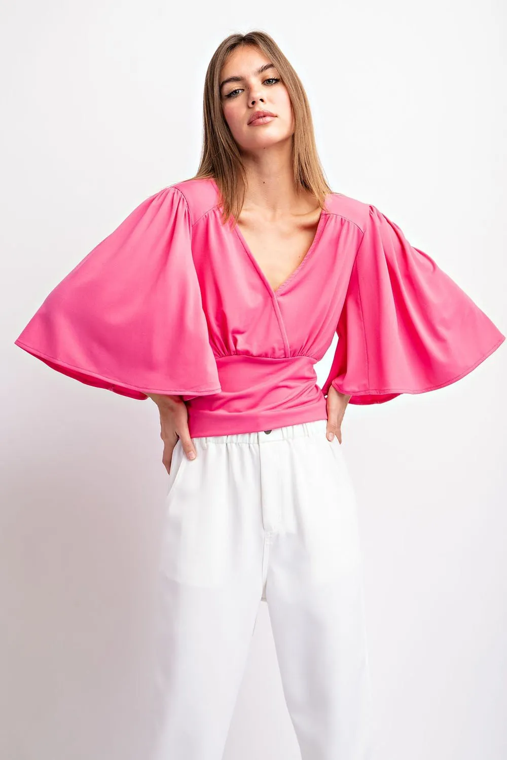 Pink Sassy Bell Top*